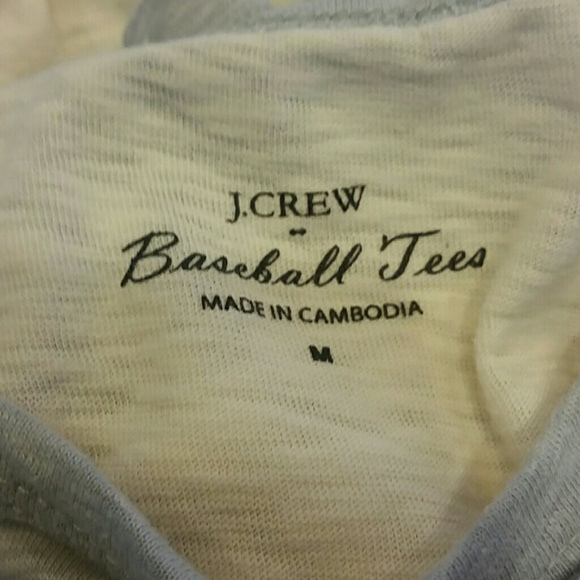 J.Crew Factory Sketched Cotton Color-block T-shirt - Picture 3 of 5